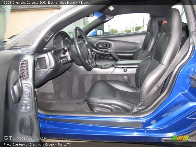 Electron Blue Metallic / Black 2003 Chevrolet Corvette Z06