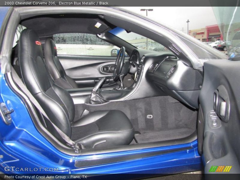 Electron Blue Metallic / Black 2003 Chevrolet Corvette Z06