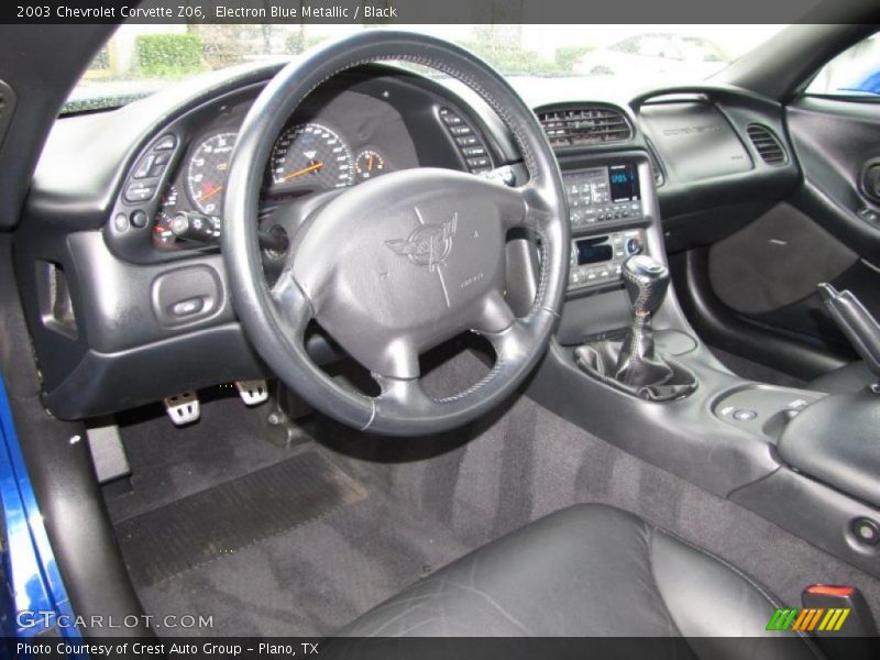 Electron Blue Metallic / Black 2003 Chevrolet Corvette Z06