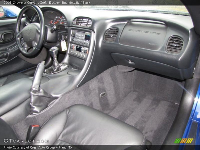 Electron Blue Metallic / Black 2003 Chevrolet Corvette Z06