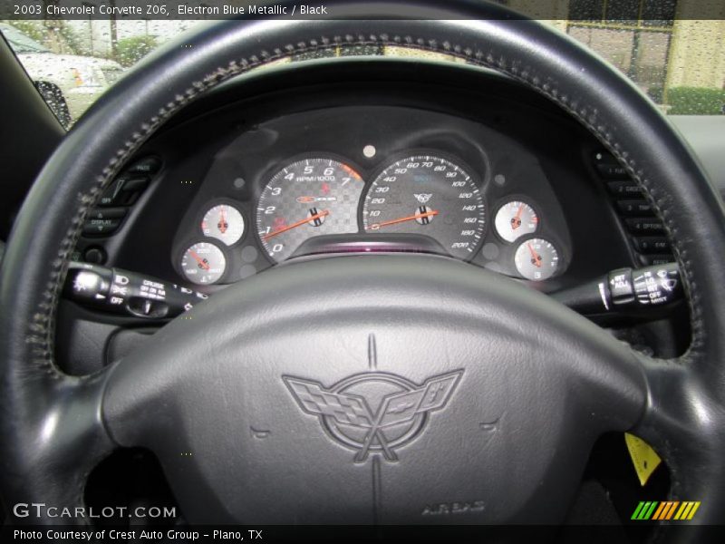 Electron Blue Metallic / Black 2003 Chevrolet Corvette Z06