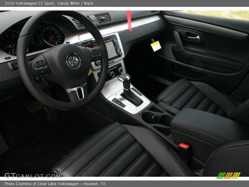 Candy White / Black 2010 Volkswagen CC Sport
