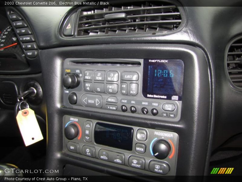Electron Blue Metallic / Black 2003 Chevrolet Corvette Z06