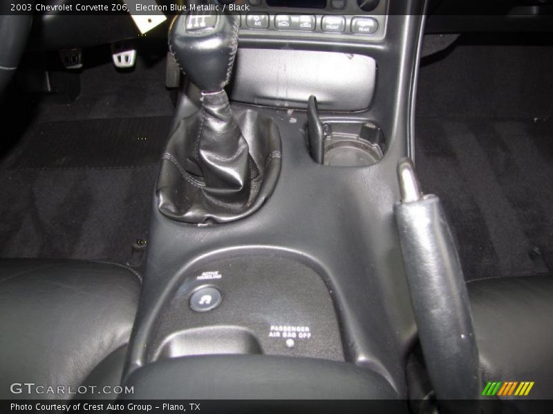 Electron Blue Metallic / Black 2003 Chevrolet Corvette Z06