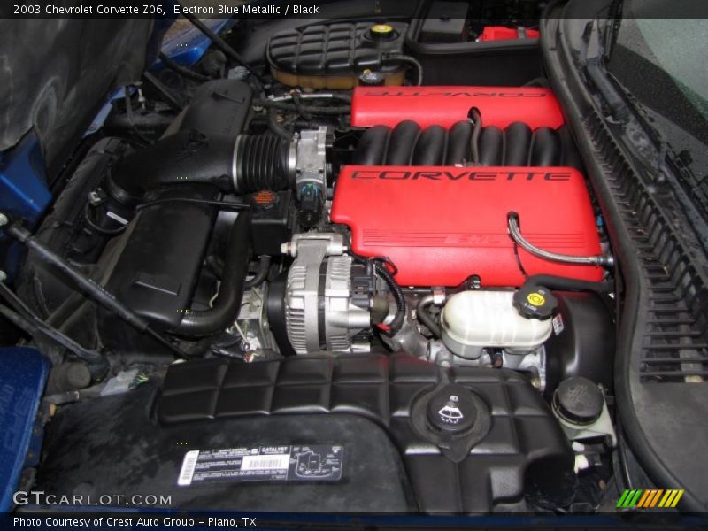 Electron Blue Metallic / Black 2003 Chevrolet Corvette Z06