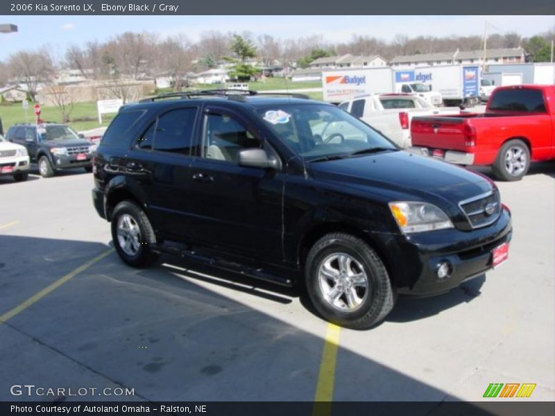 Ebony Black / Gray 2006 Kia Sorento LX