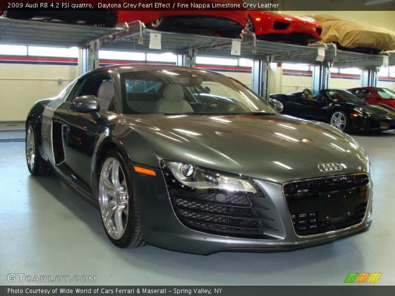 Daytona Grey Pearl Effect / Fine Nappa Limestone Grey Leather 2009 Audi R8 4.2 FSI quattro