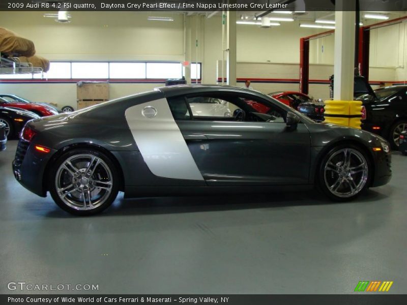 Daytona Grey Pearl Effect / Fine Nappa Limestone Grey Leather 2009 Audi R8 4.2 FSI quattro