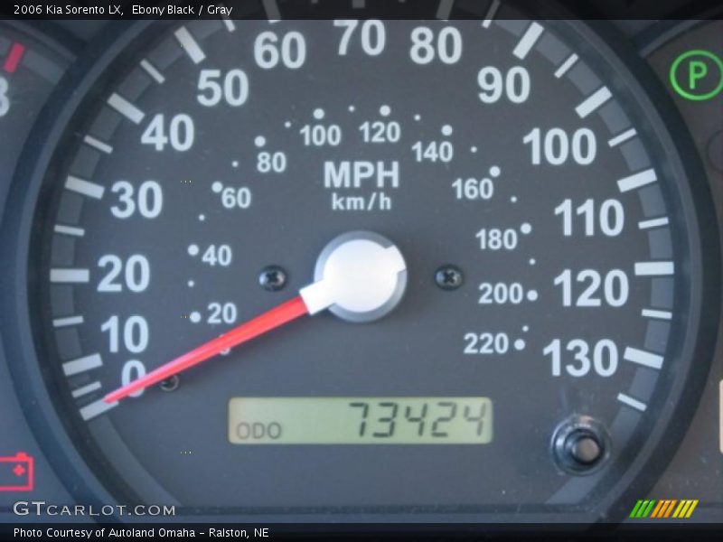 Ebony Black / Gray 2006 Kia Sorento LX