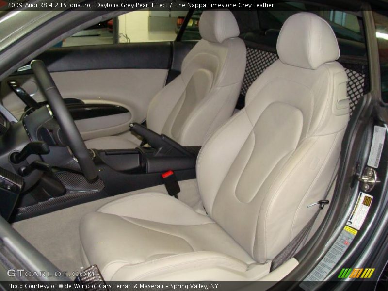 Daytona Grey Pearl Effect / Fine Nappa Limestone Grey Leather 2009 Audi R8 4.2 FSI quattro