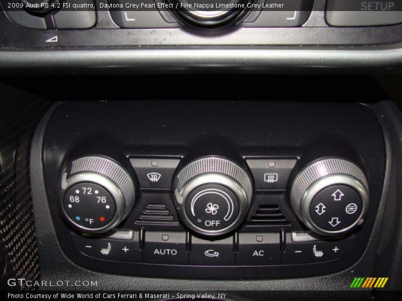 Daytona Grey Pearl Effect / Fine Nappa Limestone Grey Leather 2009 Audi R8 4.2 FSI quattro
