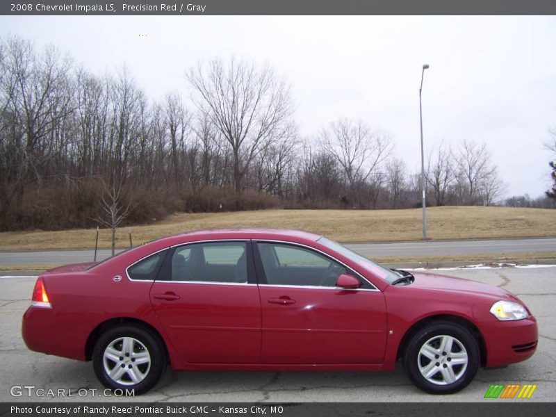 Precision Red / Gray 2008 Chevrolet Impala LS