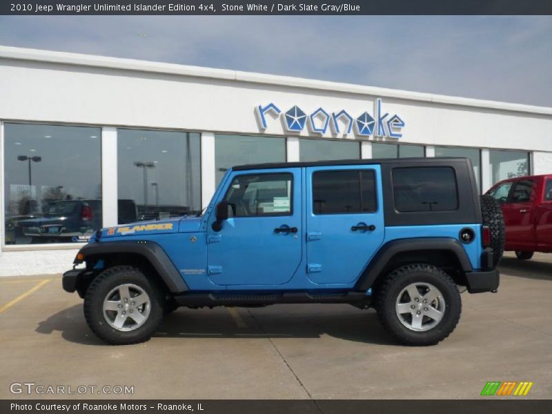 Stone White / Dark Slate Gray/Blue 2010 Jeep Wrangler Unlimited Islander Edition 4x4