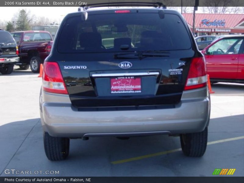 Ebony Black / Gray 2006 Kia Sorento EX 4x4