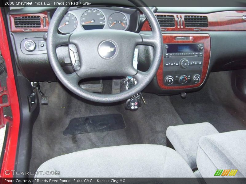 Precision Red / Gray 2008 Chevrolet Impala LS
