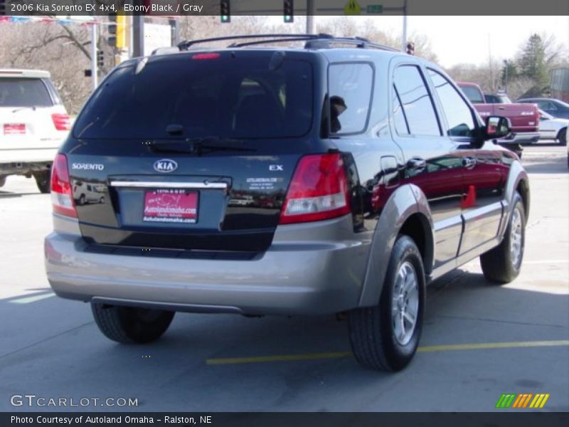 Ebony Black / Gray 2006 Kia Sorento EX 4x4