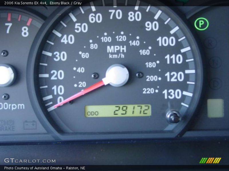 Ebony Black / Gray 2006 Kia Sorento EX 4x4