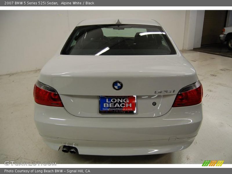 Alpine White / Black 2007 BMW 5 Series 525i Sedan