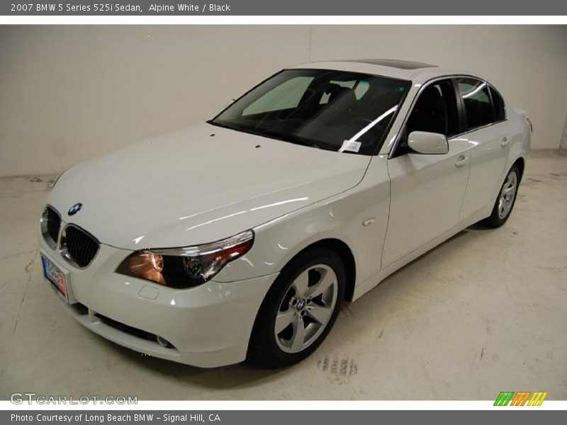 Alpine White / Black 2007 BMW 5 Series 525i Sedan