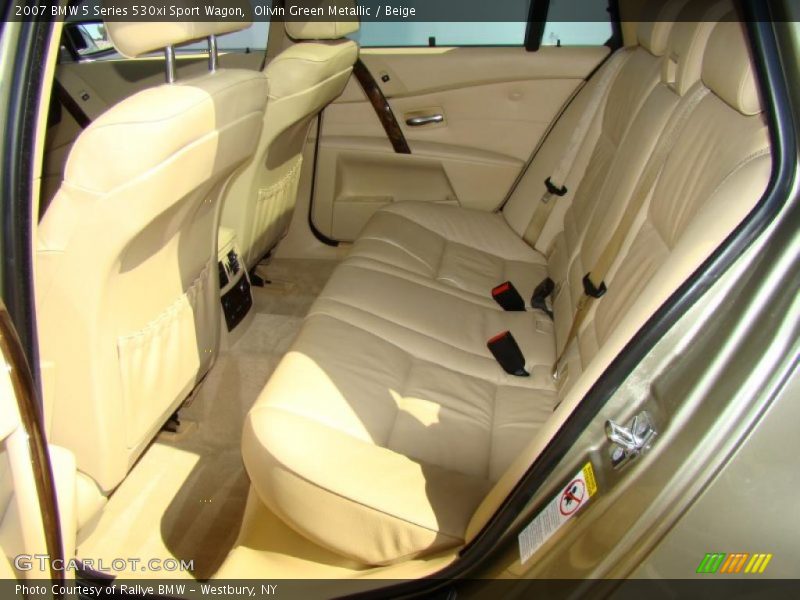 Olivin Green Metallic / Beige 2007 BMW 5 Series 530xi Sport Wagon