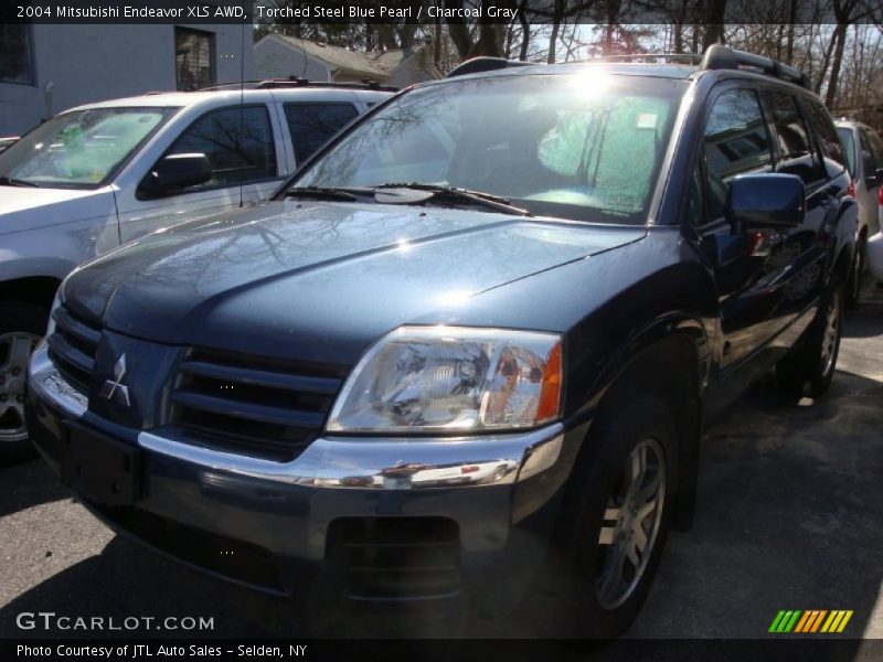 Torched Steel Blue Pearl / Charcoal Gray 2004 Mitsubishi Endeavor XLS AWD