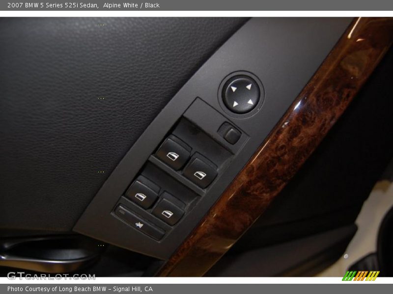 Alpine White / Black 2007 BMW 5 Series 525i Sedan
