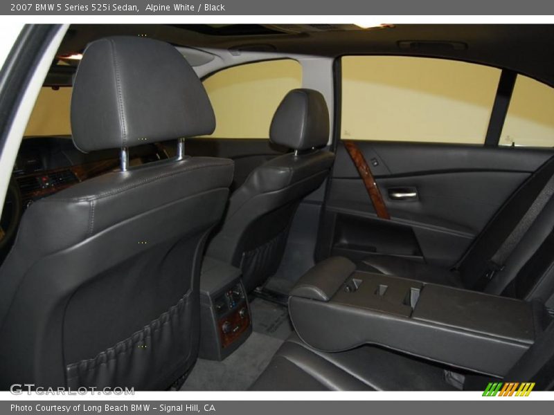 Alpine White / Black 2007 BMW 5 Series 525i Sedan