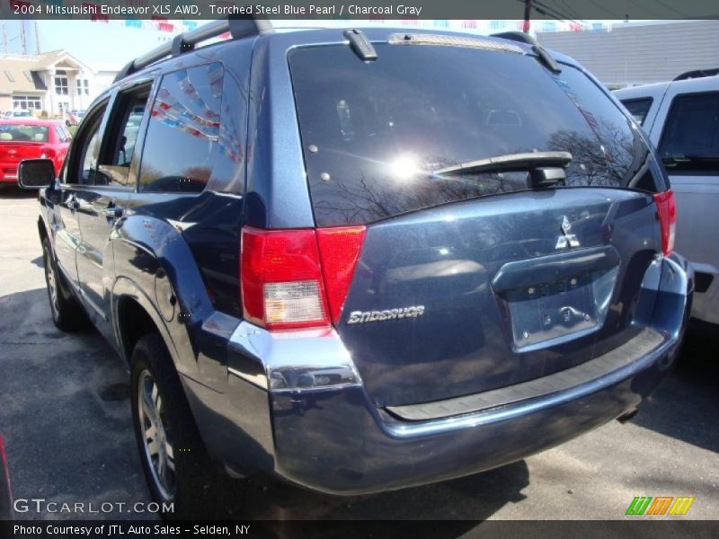 Torched Steel Blue Pearl / Charcoal Gray 2004 Mitsubishi Endeavor XLS AWD