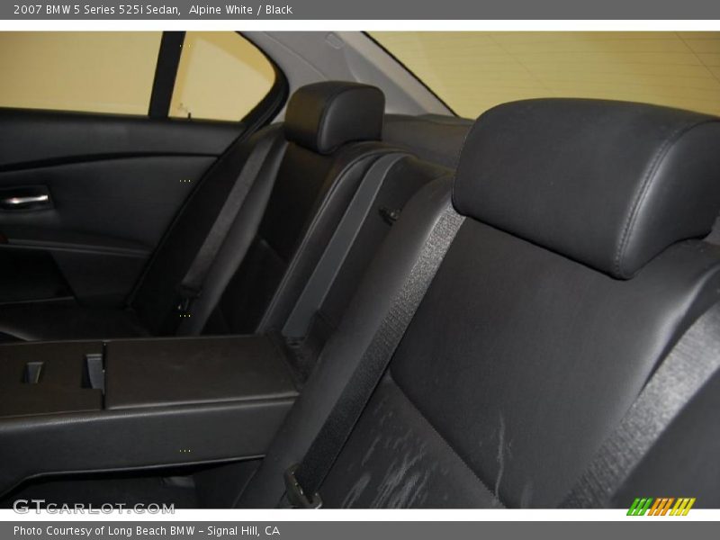 Alpine White / Black 2007 BMW 5 Series 525i Sedan