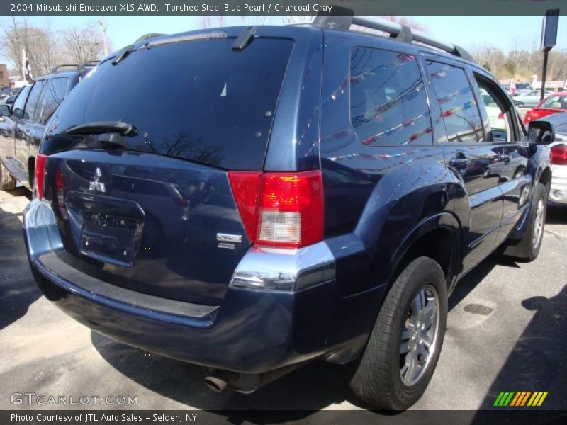 Torched Steel Blue Pearl / Charcoal Gray 2004 Mitsubishi Endeavor XLS AWD