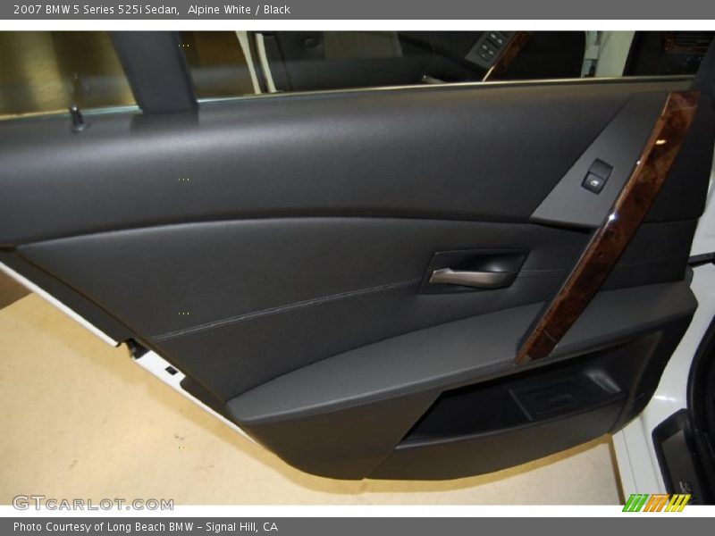 Alpine White / Black 2007 BMW 5 Series 525i Sedan