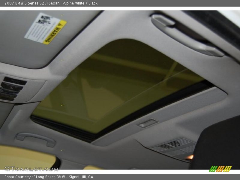 Alpine White / Black 2007 BMW 5 Series 525i Sedan