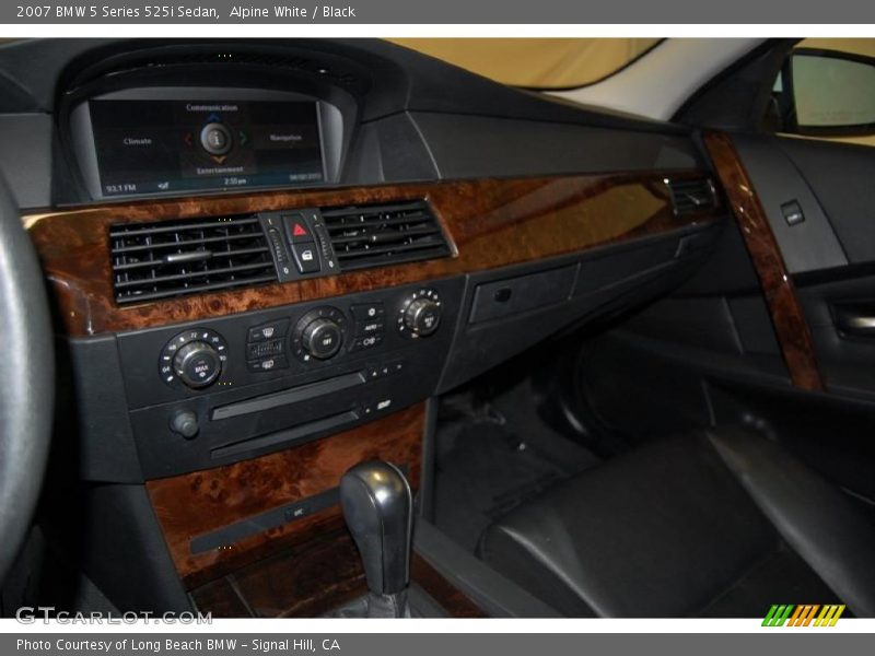 Alpine White / Black 2007 BMW 5 Series 525i Sedan