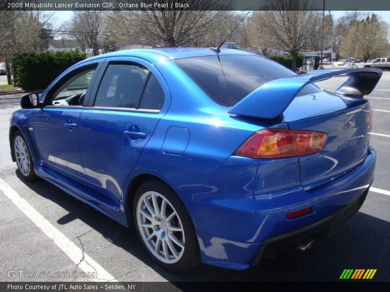 Octane Blue Pearl / Black 2008 Mitsubishi Lancer Evolution GSR