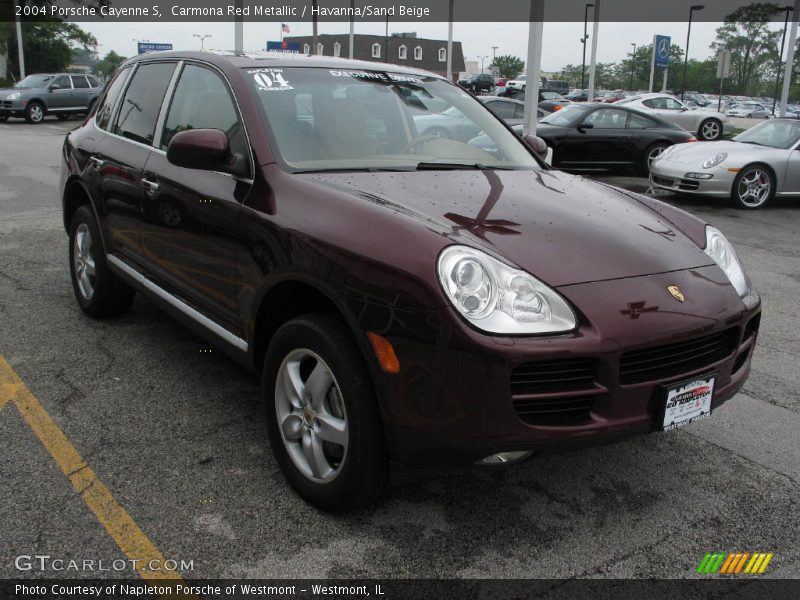 Carmona Red Metallic / Havanna/Sand Beige 2004 Porsche Cayenne S