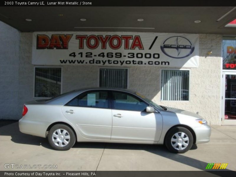 Lunar Mist Metallic / Stone 2003 Toyota Camry LE