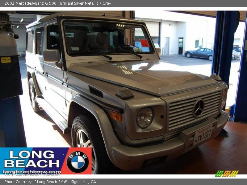 Brilliant Silver Metallic / Gray 2002 Mercedes-Benz G 500