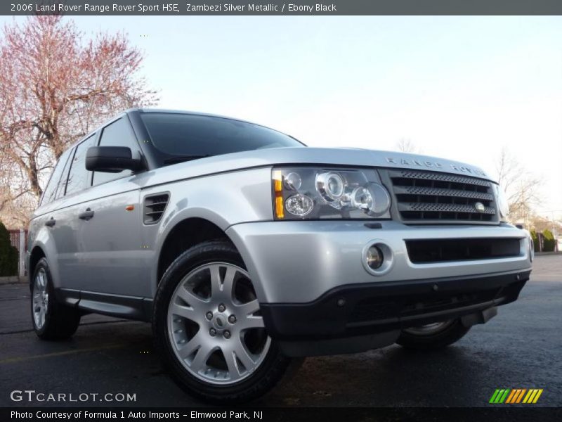 Zambezi Silver Metallic / Ebony Black 2006 Land Rover Range Rover Sport HSE