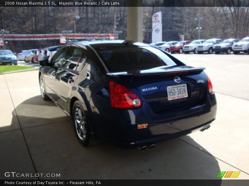 Majestic Blue Metallic / Cafe Latte 2008 Nissan Maxima 3.5 SL