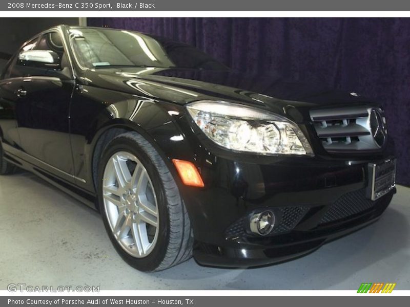 Black / Black 2008 Mercedes-Benz C 350 Sport