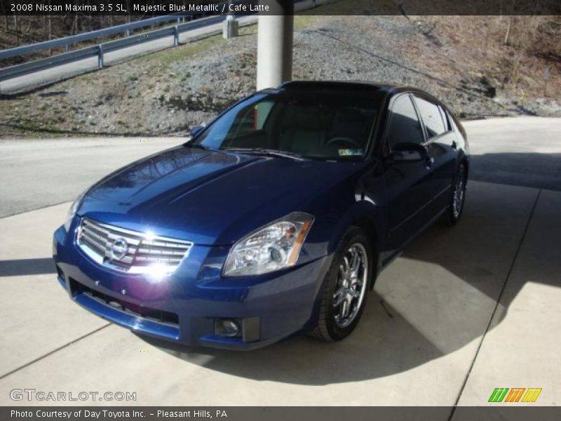 Majestic Blue Metallic / Cafe Latte 2008 Nissan Maxima 3.5 SL
