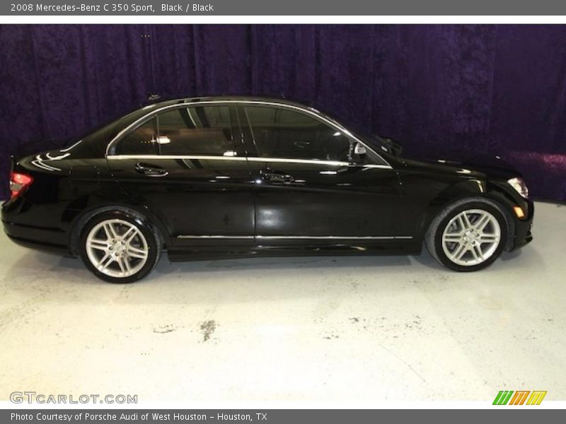 Black / Black 2008 Mercedes-Benz C 350 Sport
