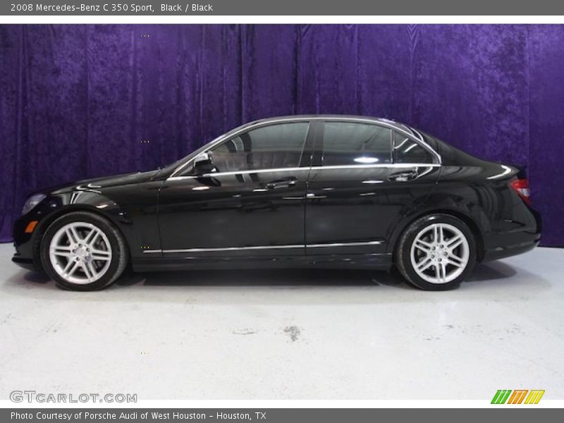 Black / Black 2008 Mercedes-Benz C 350 Sport