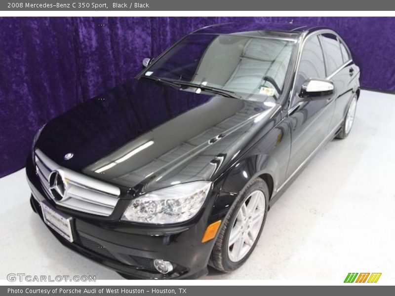 Black / Black 2008 Mercedes-Benz C 350 Sport