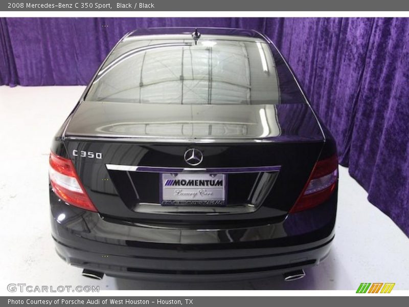 Black / Black 2008 Mercedes-Benz C 350 Sport