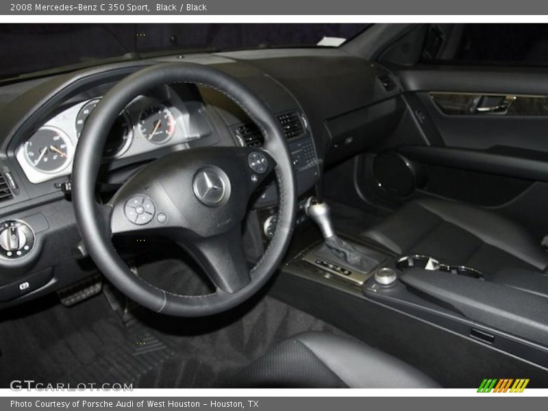 Black / Black 2008 Mercedes-Benz C 350 Sport