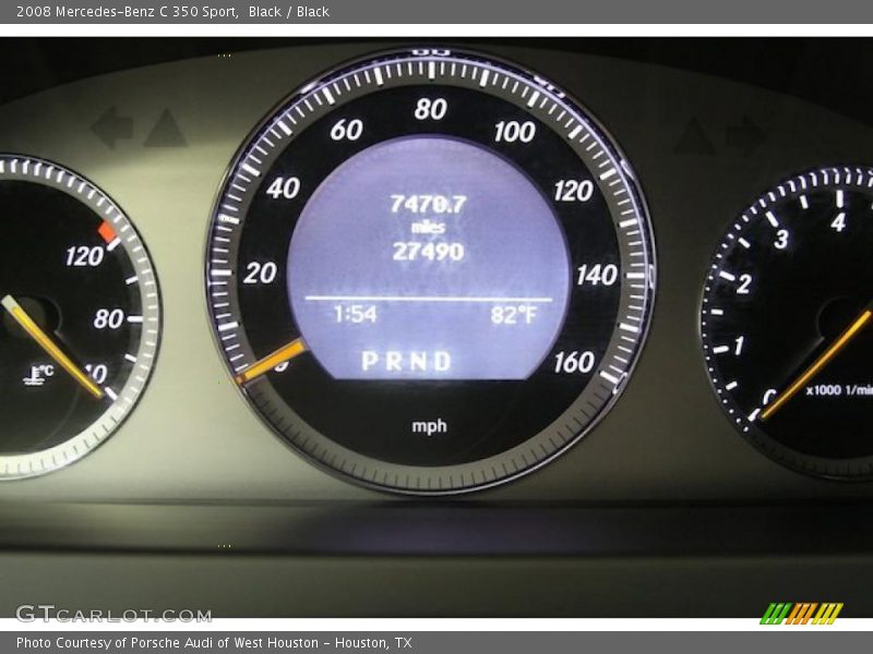 Black / Black 2008 Mercedes-Benz C 350 Sport