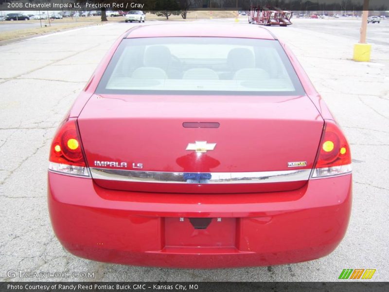 Precision Red / Gray 2008 Chevrolet Impala LS
