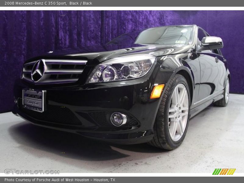 Black / Black 2008 Mercedes-Benz C 350 Sport