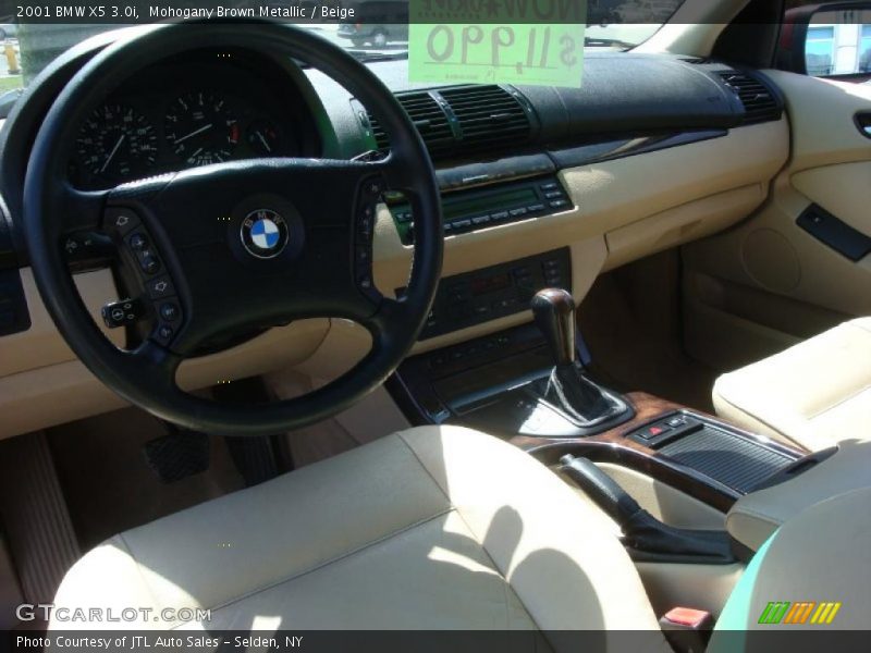 Mohogany Brown Metallic / Beige 2001 BMW X5 3.0i